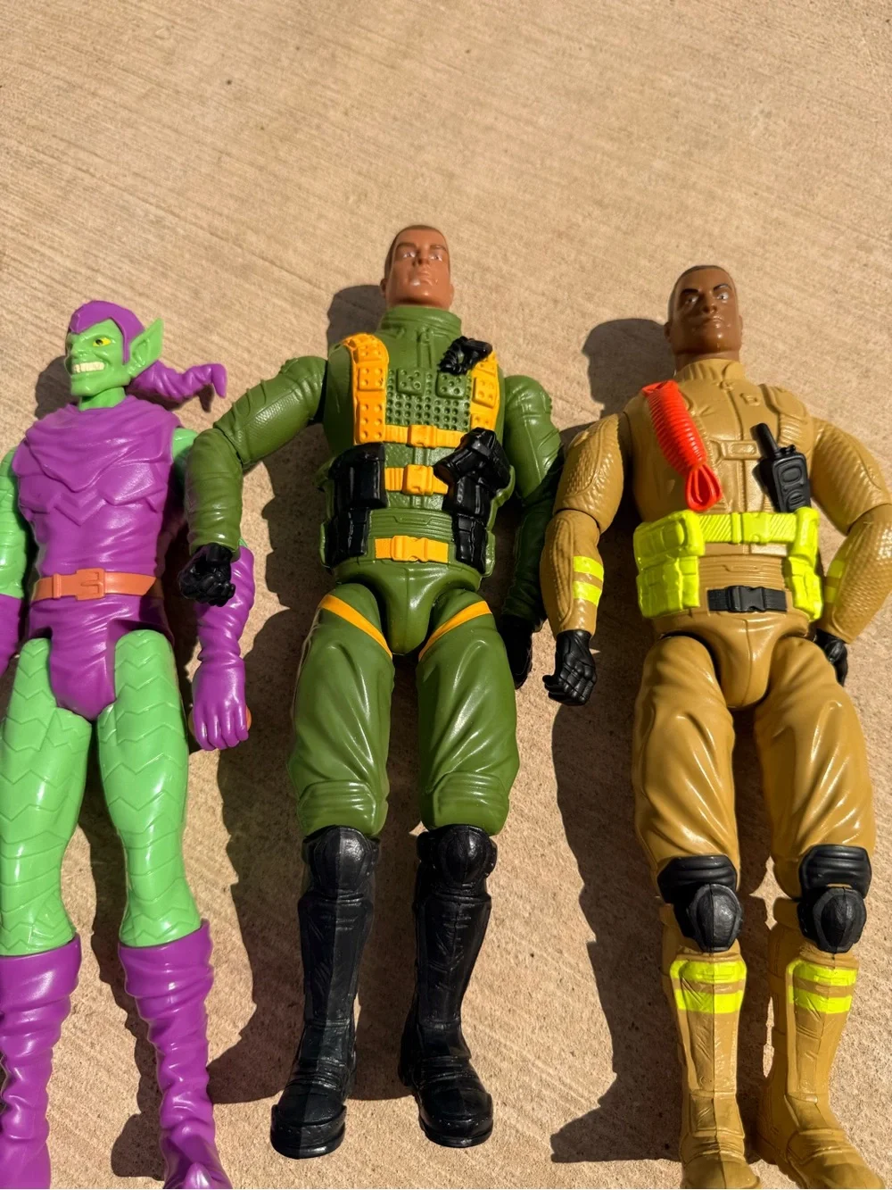 Marvel Action Figure Lot - Blue, Red, Green, Purple, Tan